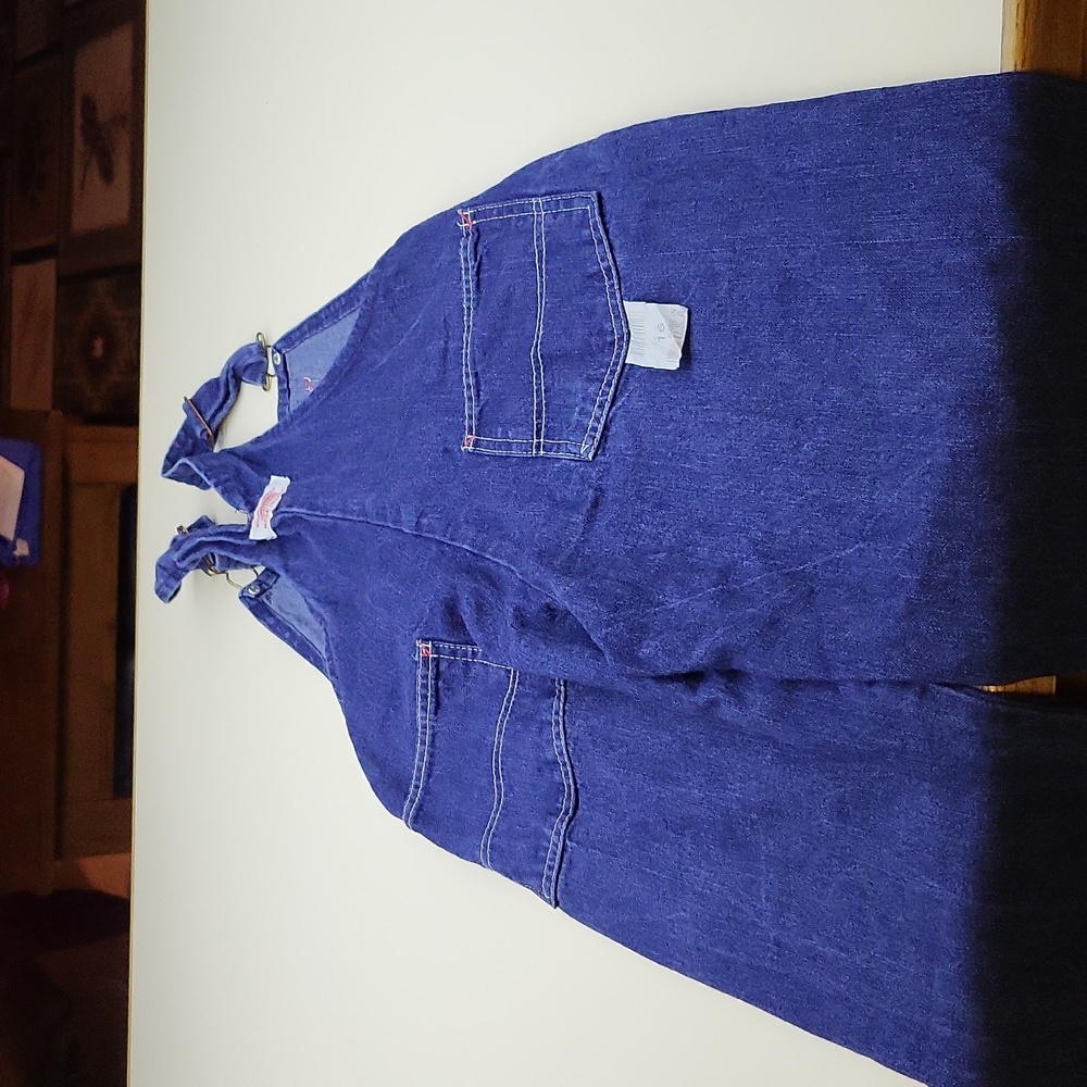 Kids Blue Denim Overalls - Picture 5 of 7